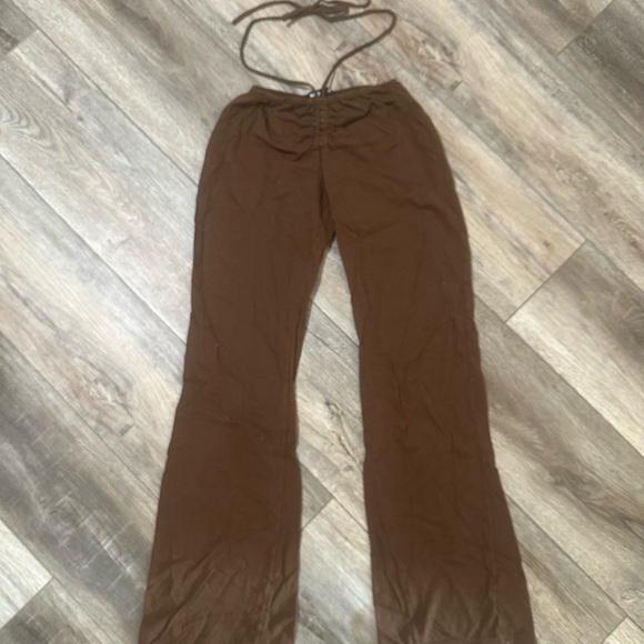 Sakeri Flare Trouser in Cocoa - Motel Rocks - Picture 5 of 5